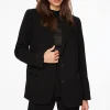 Blazers & Vests-Dynamite Lorelei Two Button Blazer Black