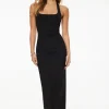 Dresses & Jumpsuits | Midi & Maxi Dresses-Dynamite Lota Halter Maxi Dress Black
