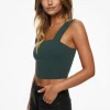 Tees & Tanks | Tees & Tanks-Dynamite Lota Sculpt Tank Top Green
