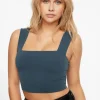 Tees & Tanks | Tees & Tanks-Dynamite Lota Sculpt Tank Top Blue