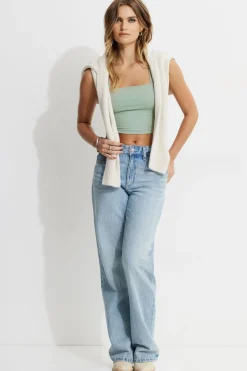 Tees & Tanks | Online Exclusives-Dynamite Lota Sculpt Tank Top Green