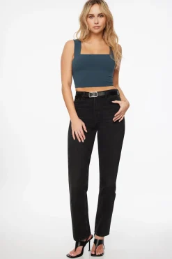 Tees & Tanks | Tees & Tanks-Dynamite Lota Sculpt Tank Top Blue