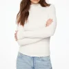 Tees & Tanks | Tees & Tanks-Dynamite Maisie Popcorn Textured Top White