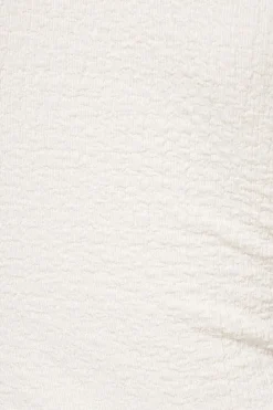 Tees & Tanks | Tees & Tanks-Dynamite Maisie Popcorn Textured Top White