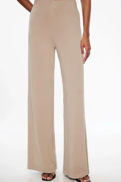 Pants-Dynamite Malika Knit Wide Leg Pants Green