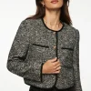 Blazers & Vests-Dynamite Margaux Bouclé Tweed Blazer Gray