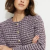 Blazers & Vests | Matching Sets-Dynamite Margaux Tweed Blazer Purple