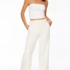 Pants | Straight Leg Pants-Dynamite Max Cuffed Ankle Pants White