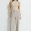 Pants | Straight Leg Pants-Dynamite Max Cuffed Ankle Pants Grey