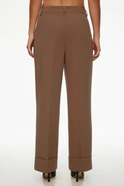 Pants | Matching Sets-Dynamite Max Cuffed Ankle Pants Brown