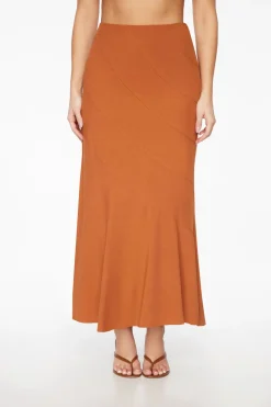 Skirts & Skorts | Skirts-Dynamite Mermaid Linen Maxi Skirt Red
