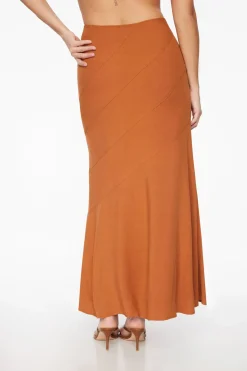 Skirts & Skorts | Skirts-Dynamite Mermaid Linen Maxi Skirt Red