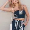 Blouses & Tops | Blouses & Tops-Dynamite Mia Square Neck Crop Cami Black