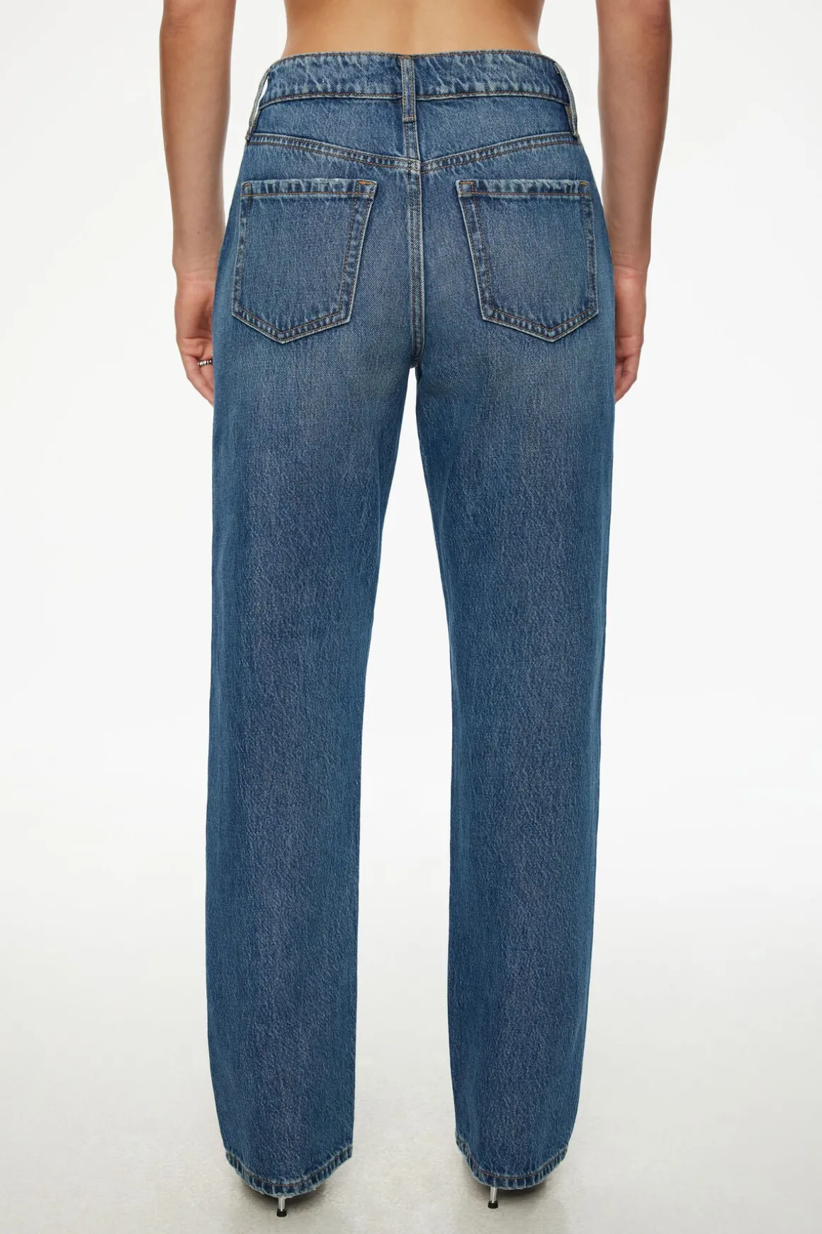 Jeans & Denim-Dynamite Mika Pearl Relaxed Straight Jeans Blue