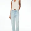 Jeans & Denim-Dynamite Mika Relaxed Straight Jeans Blue