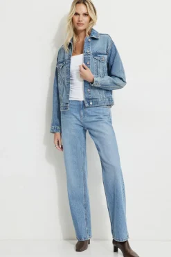 Jeans & Denim-Dynamite Mika Relaxed Straight Jeans Blue