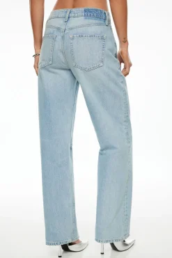 Jeans & Denim-Dynamite Mika Relaxed Straight Jeans Blue