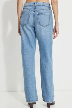 Jeans & Denim-Dynamite Mika Relaxed Straight Jeans Blue