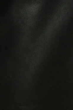 Coats & Jackets | Classic Coats-Dynamite Military Faux Leather Trench Coat Black