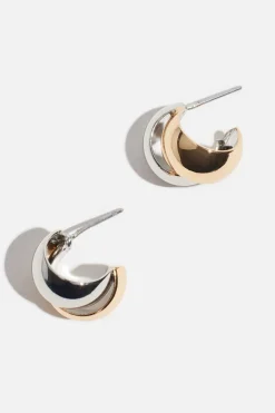 Earrings-Dynamite Mini Intertwined Curve Earrings Pink