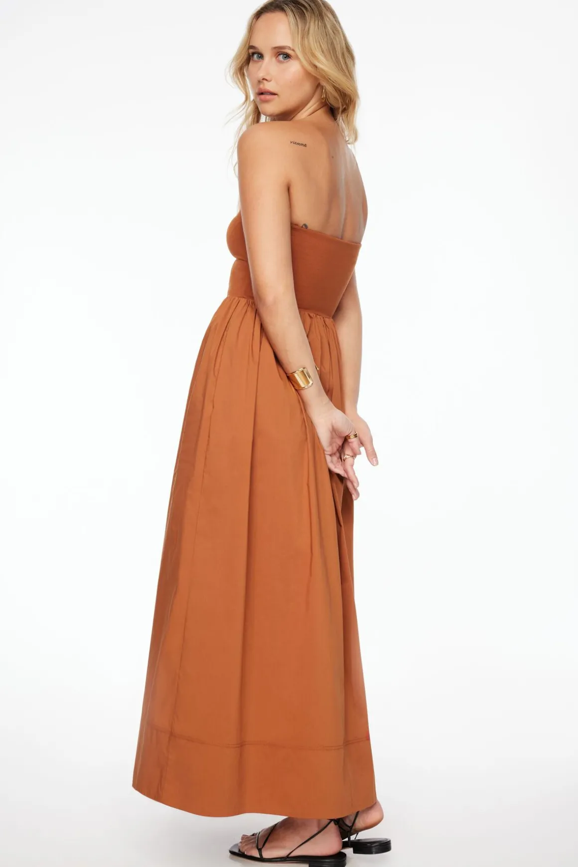Dresses & Jumpsuits | Midi & Maxi Dresses-Dynamite Mix Media Maxi Tube Dress Red