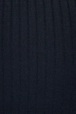 Sweaters & Cardigans | Sweaters-Dynamite Mock Neck Knit Top Blue