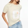 Tees & Tanks | Short Sleeve Tops-Dynamite Nala Graphic T-Shirt Brown