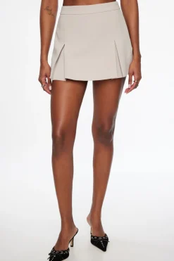 Skirts & Skorts | Skirts-Dynamite Nina Pleated Mini Skort Gray