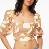 Blouses & Tops | Blouses & Tops-Dynamite Nya Bubble Sleeve Top Yellow