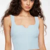 Sweaters & Cardigans | Sweaters-Dynamite Nylon Sweater Tank Top Blue