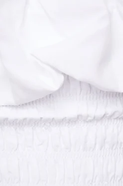 Blouses & Tops | Blouses & Tops-Dynamite Off Shoulder Gathered Linen Top White