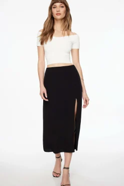 Tees & Tanks | Sweaters & Cardigans-Dynamite Off Shoulder Knit Top White