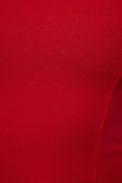 Tees & Tanks | Online Exclusives-Dynamite Off Shoulder Ruffled Top Red