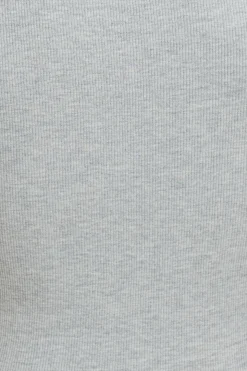 Tees & Tanks | Tees & Tanks-Dynamite Olive Ribbed Crewneck T-Shirt Grey