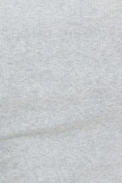 Tees & Tanks | Tees & Tanks-Dynamite Olive Ribbed Hip T Shirt Grey