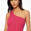 Sweaters & Cardigans | Sweaters-Dynamite One Shoulder Tank Top Pink