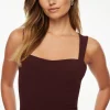 Blouses & Tops | Blouses & Tops-Dynamite Open Back Corset Top Burgundy