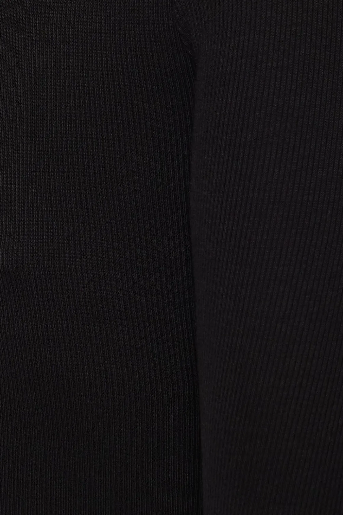 Tees & Tanks | Tees & Tanks-Dynamite Ophelia Ribbed Long Sleeve T Shirt Black