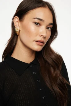 Earrings-Dynamite Oversized Double Cross Earrings Yellow
