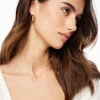 Earrings-Dynamite 3-Pack Chunky Hoop Earrings Yellow