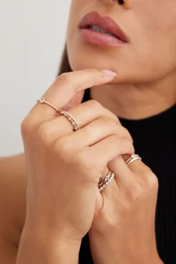 Rings-Dynamite 7-Pack Gem & Twist Rings White