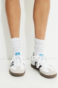 Socks & Tights-Dynamite 3-Pack Ribbed Crew Socks White