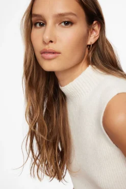Earrings-Dynamite 3-Pack Textured Hoop Earrings Yellow