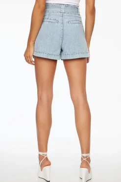 Jeans & Denim | Shorts-Dynamite Paper Bag Belted Jean Shorts Blue