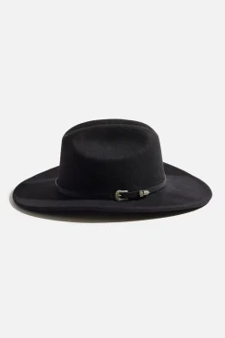 Caps & Hats-Dynamite Pin-Buckle Cowboy Hat Black