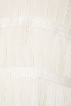 Blouses & Tops | Blouses & Tops-Dynamite Pleated Open Back Halter Top White