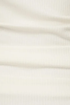 Tees & Tanks | Tees & Tanks-Dynamite Pleated Ribbed Tube Top White