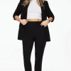 Pants | Slim Leg Pants-Dynamite Pleated Slim Pants Black