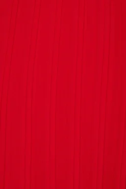 Blouses & Tops | Blouses & Tops-Dynamite Pleated Twisted Crop Blouse Red