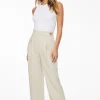 Pants | Wide Leg Pants-Dynamite Pleated Wide Leg Pants Brown